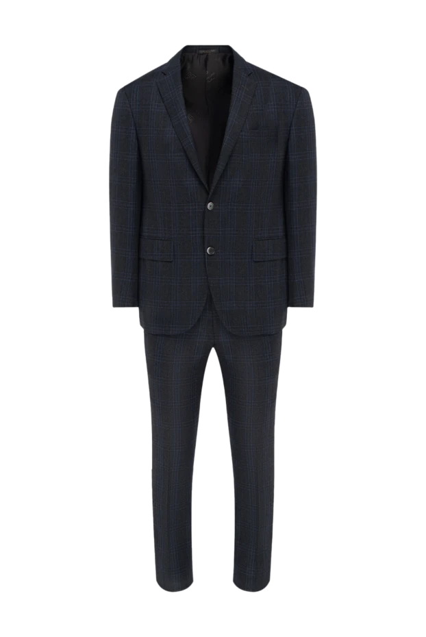 Corneliani man men's suit made of black wool купить с ценами и фото 137508 - photo 1