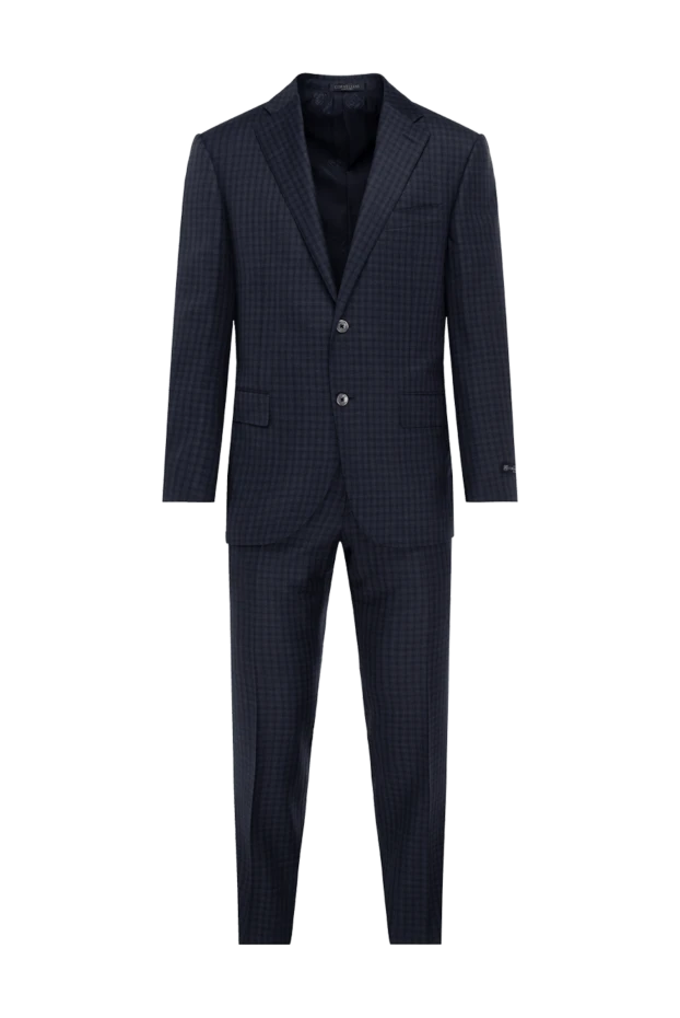 Corneliani man men's suit made of black wool купить с ценами и фото 137509 - photo 1