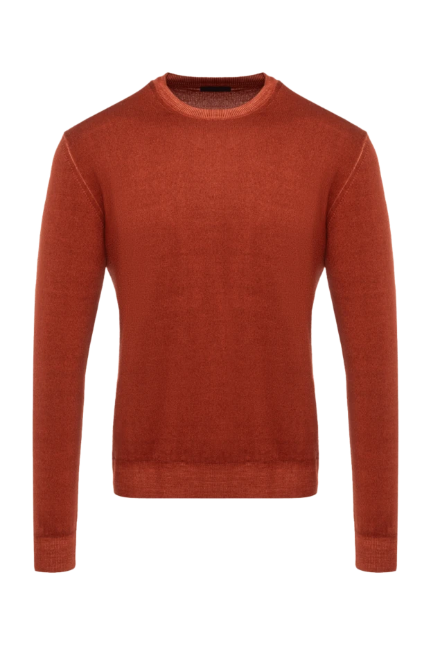 Corneliani man wool jumper orange for men купить с ценами и фото 137576 - photo 1