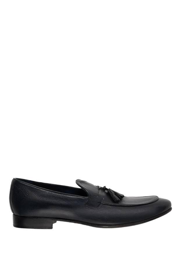 Corneliani man black leather loafers for men купить с ценами и фото 137600 - photo 1