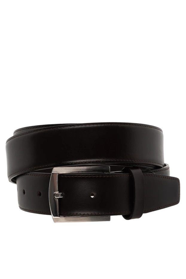 Kiton man brown leather belt for men купить с ценами и фото 137670 - photo 1