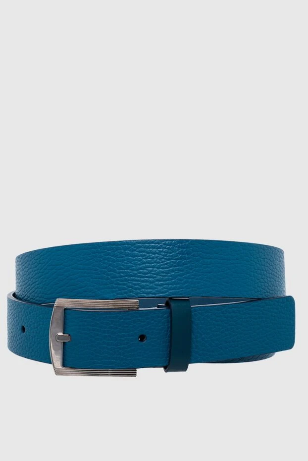 Kiton man leather belt blue for men купить с ценами и фото 137677 - photo 1