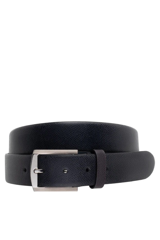 Kiton man black leather belt for men купить с ценами и фото 137684 - photo 1