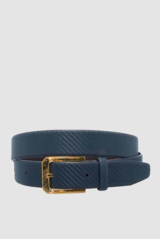 Dunhill man leather belt blue for men купить с ценами и фото 137688 - photo 1