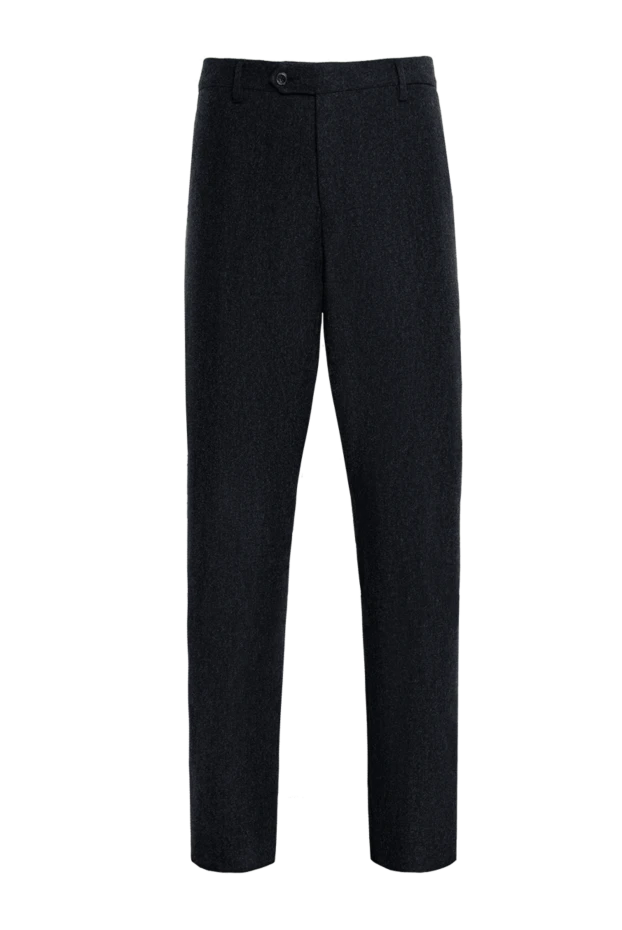 Cesare di Napoli man men's gray wool and cashmere trousers купить с ценами и фото 137744 - photo 1