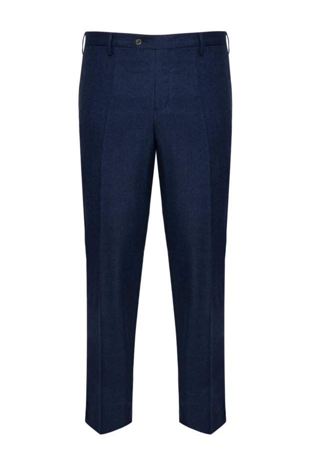 Marco Pescarolo man blue wool trousers for men купить с ценами и фото 137757 - photo 1