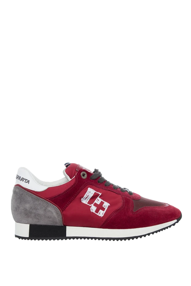 D`Acquasparta man suede sneakers burgundy for men купить с ценами и фото 137827 - photo 1