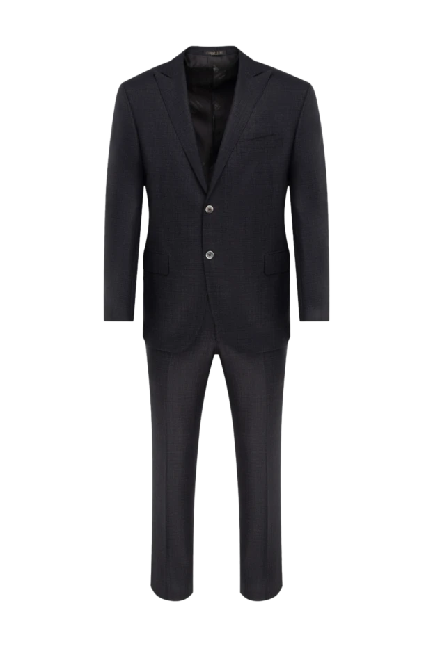 Corneliani man men's suit made of black wool купить с ценами и фото 137908 - photo 1