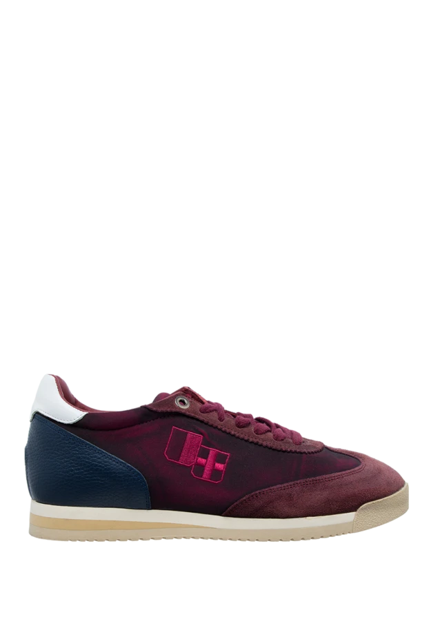 D`Acquasparta man burgundy leather sneakers for men купить с ценами и фото 138212 - photo 1