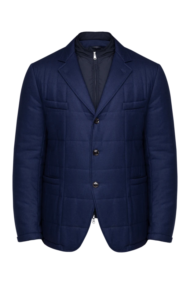 Tombolini man blue wool jacket for men купить с ценами и фото 138216 - photo 1