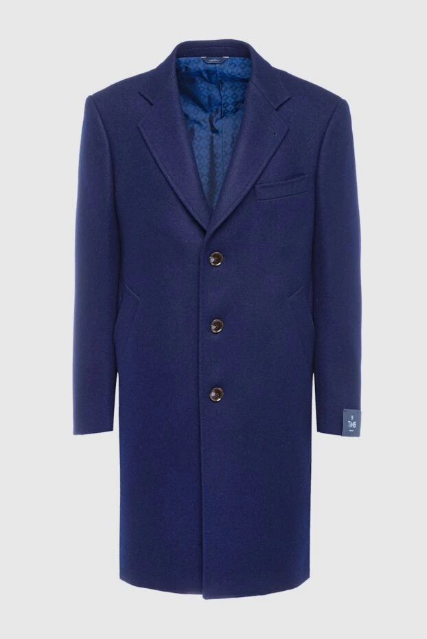 Tombolini man blue wool coat for men купить с ценами и фото 138217 - photo 1