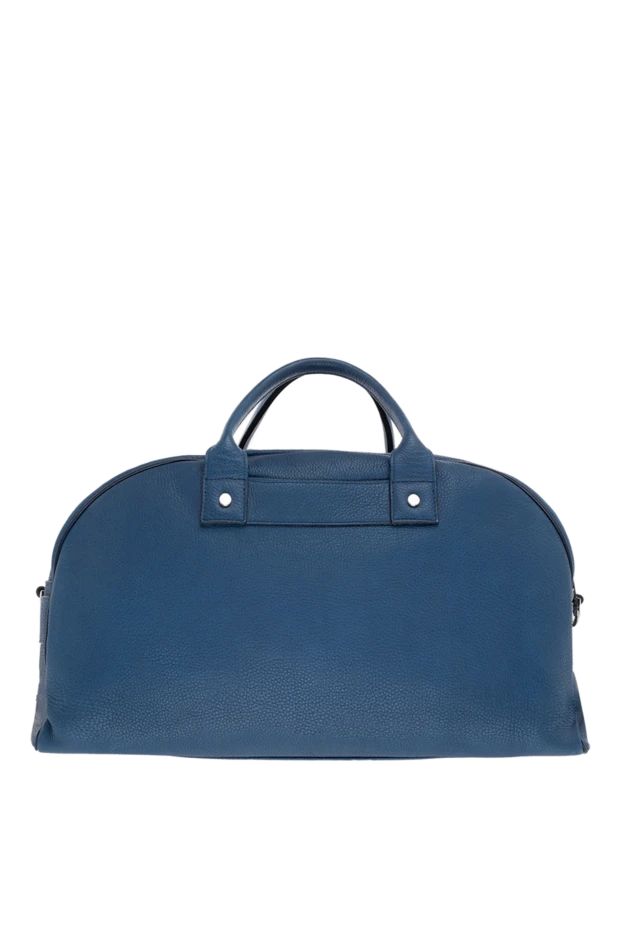 Doucal`s man blue leather travel bag for men купить с ценами и фото 138228 - photo 1