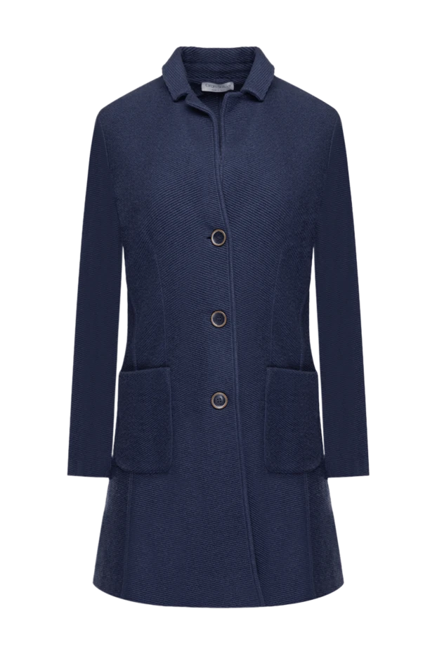 Gran Sasso woman women's blue coat купить с ценами и фото 138294 - photo 1