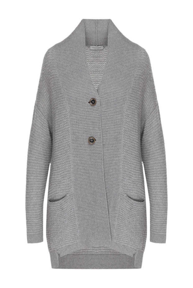 Gran Sasso woman gray woolen cardigan for women купить с ценами и фото 138332 - photo 1