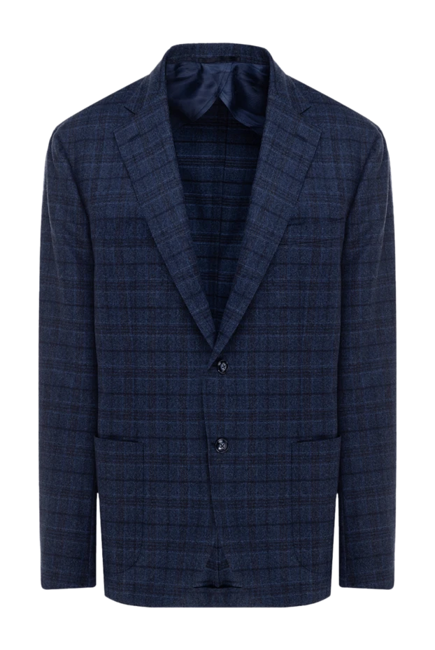 Barba Napoli man blue wool jacket for men купить с ценами и фото 138408 - photo 1