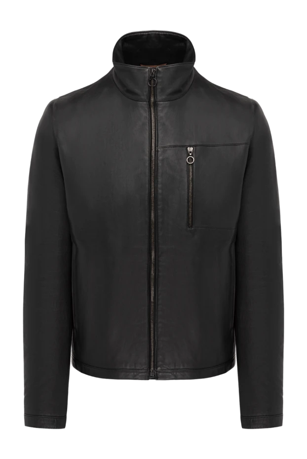 Seraphin man black leather jacket for men купить с ценами и фото 138443 - photo 1