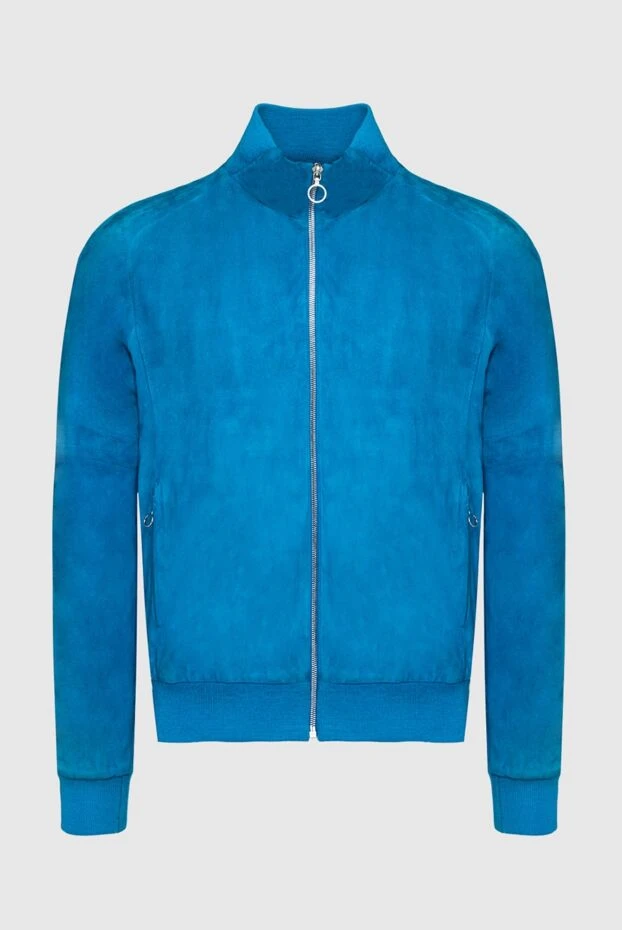 Seraphin man blue suede jacket for men купить с ценами и фото 138450 - photo 1