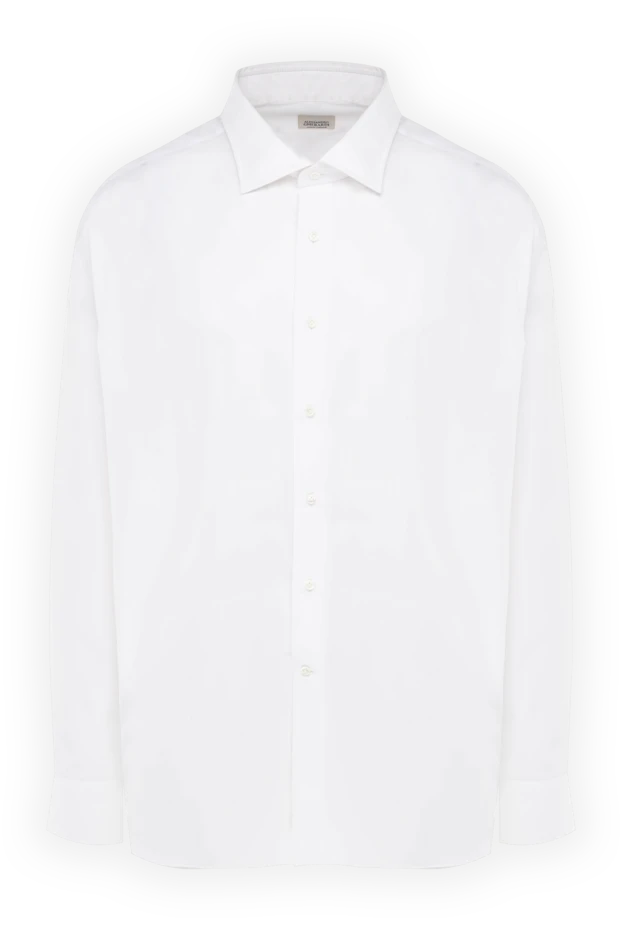 Alessandro Gherardi man white cotton shirt for men купить с ценами и фото 138537 - photo 1