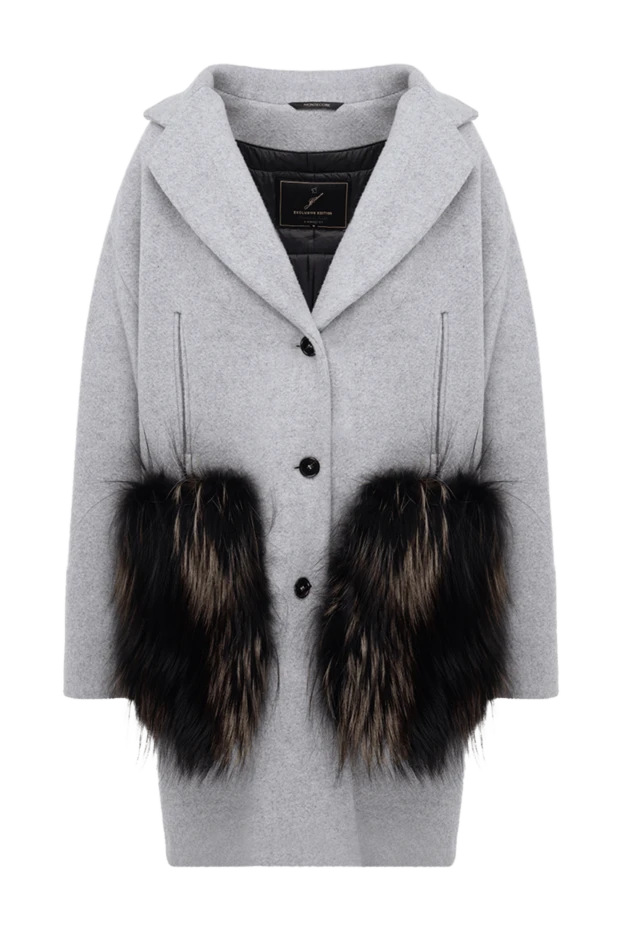 Montecore woman women's gray coat купить с ценами и фото 138551 - photo 1