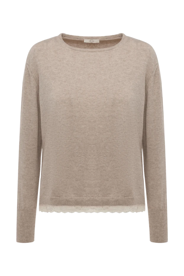 Casheart woman beige cashmere jumper for women купить с ценами и фото 138562 - photo 1