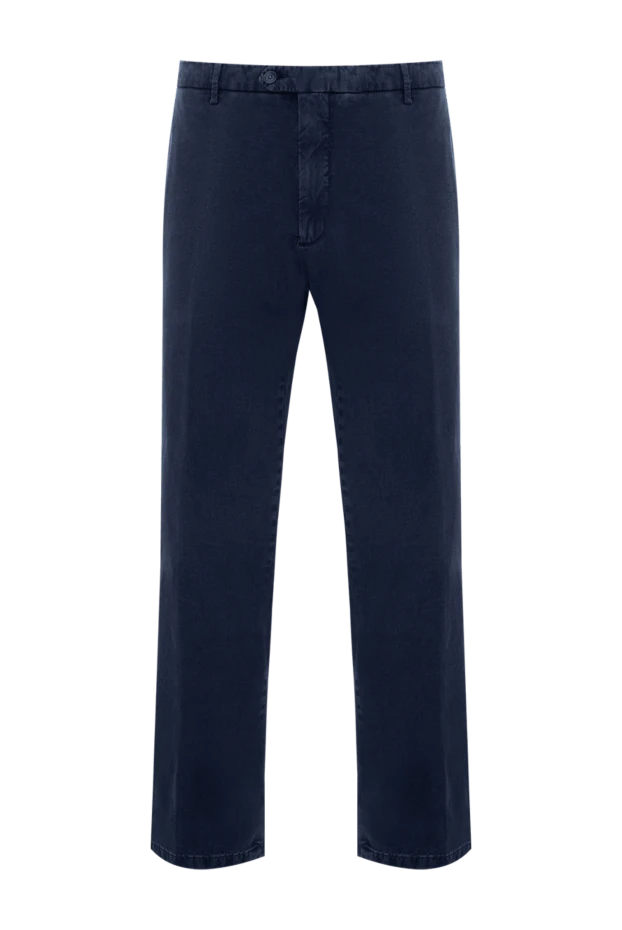 Cesare di Napoli man men's gray cotton and cashmere trousers купить с ценами и фото 138573 - photo 1