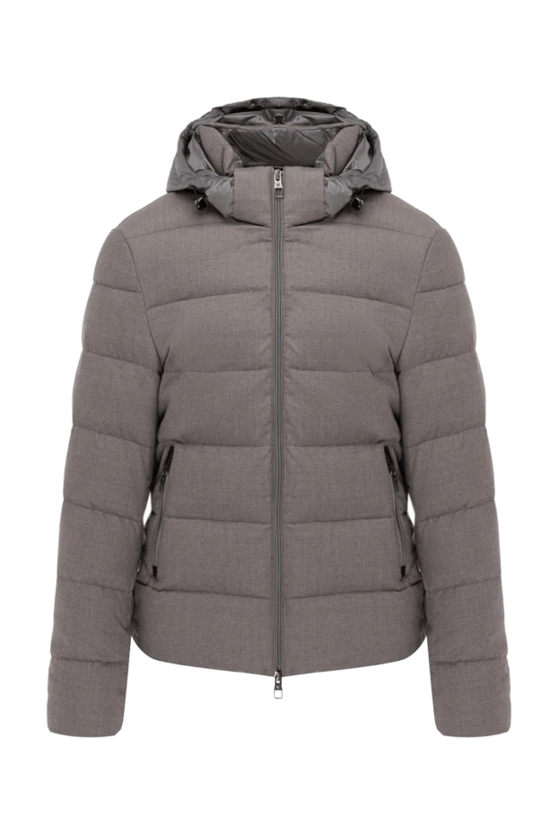 Montecore man men's down jacket made of wool and silk gray купить с ценами и фото 138587 - photo 1