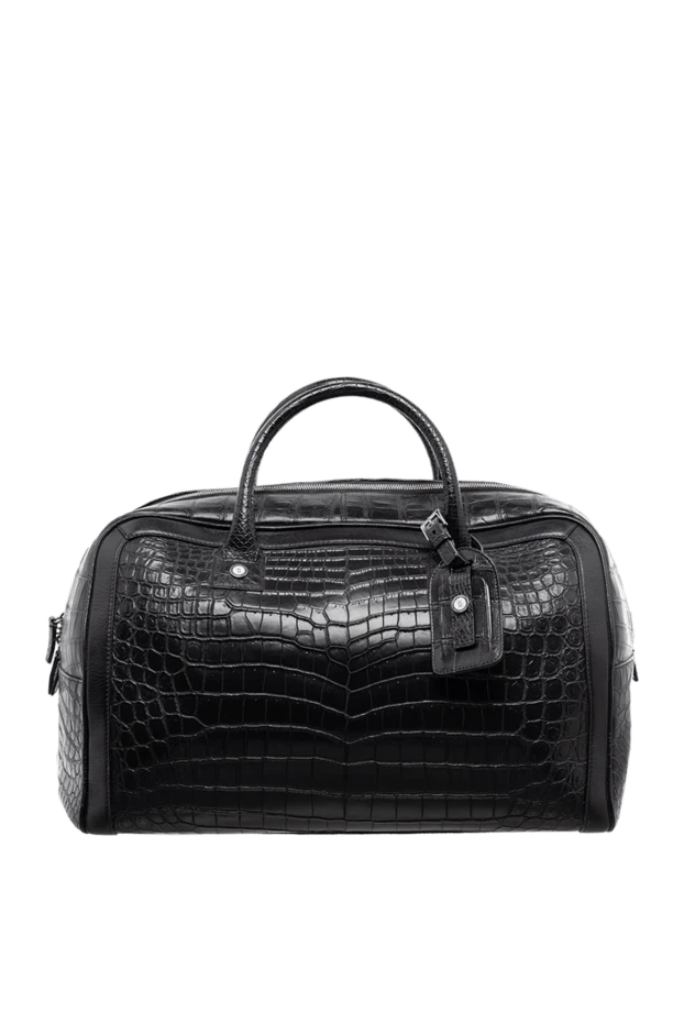 Billionaire man black leather travel bag for men купить с ценами и фото 138698 - photo 1