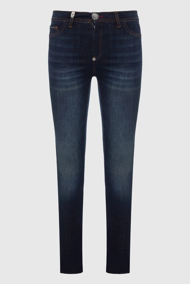 Philipp Plein woman blue cotton jeans for women купить с ценами и фото 138703 - photo 1