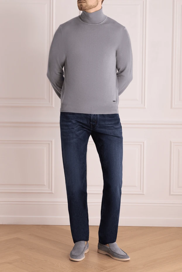 Jacob Cohen man cotton and polyester jeans blue for men купить с ценами и фото 138777 - photo 2