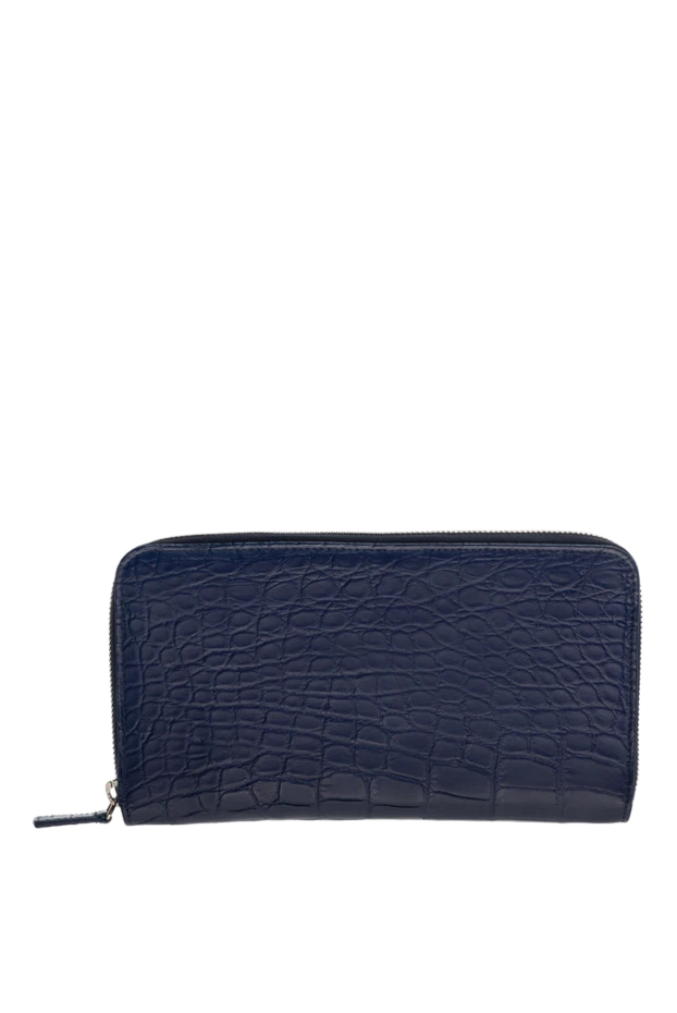 Cesare di Napoli man men's blue alligator leather clutch купить с ценами и фото 138800 - photo 1