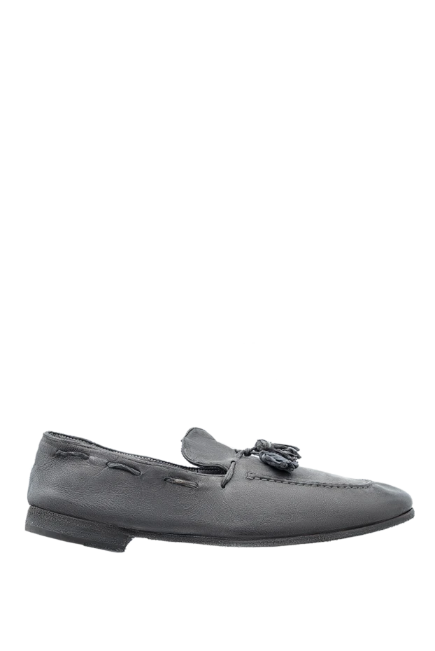 Andrea Ventura man gray leather loafers for men купить с ценами и фото 138814 - photo 1