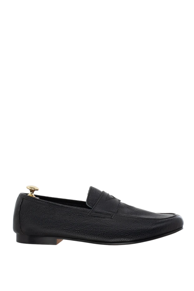 Andrea Ventura man black leather loafers for men купить с ценами и фото 138828 - photo 1