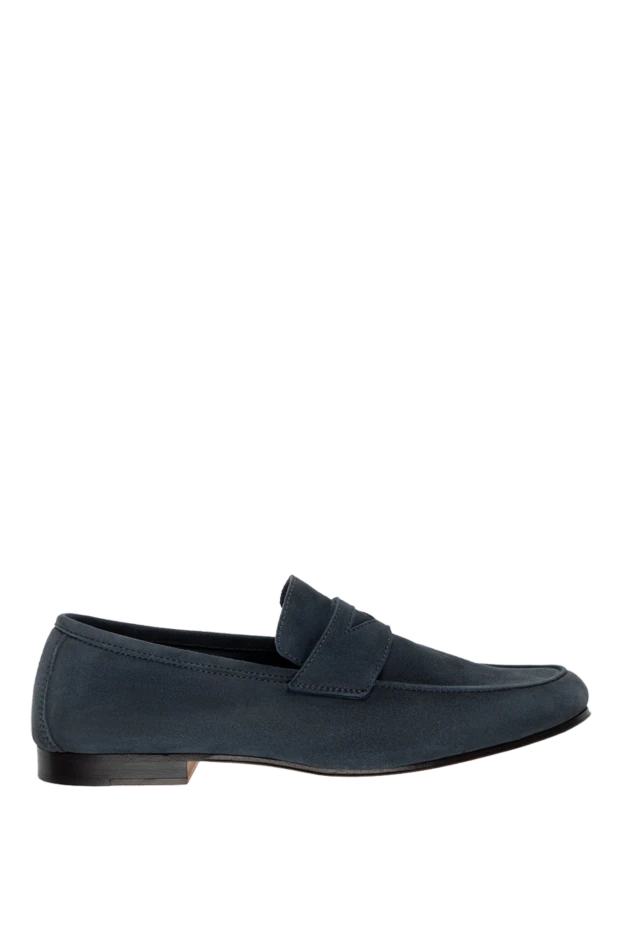 Andrea Ventura man blue suede loafers for men купить с ценами и фото 138844 - photo 1