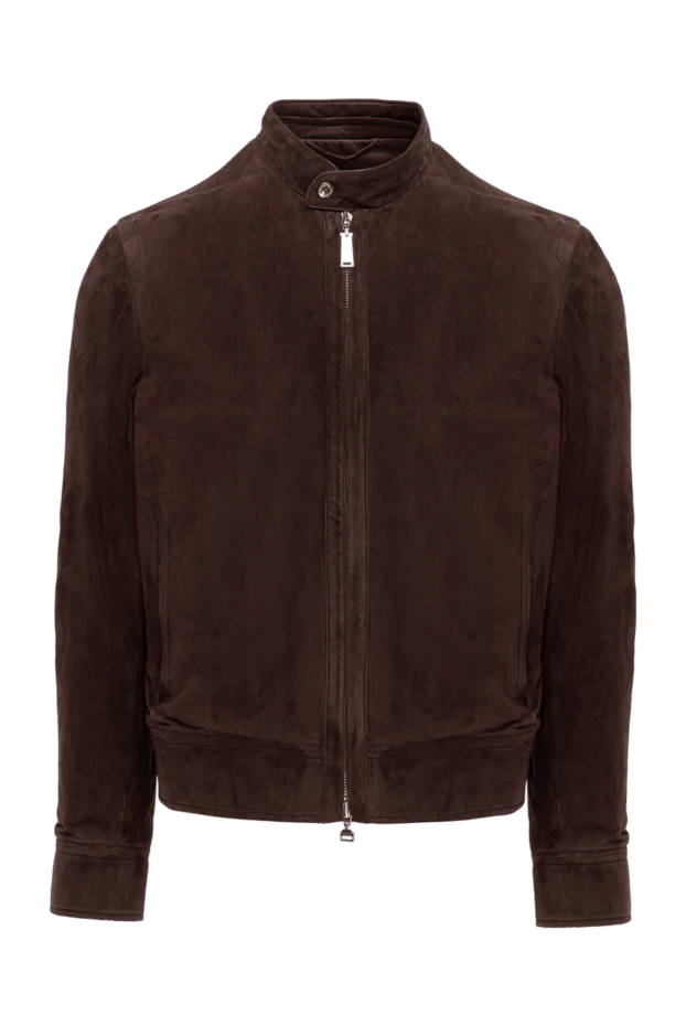 Massimo Sforza man brown suede jacket for men купить с ценами и фото 138872 - photo 1