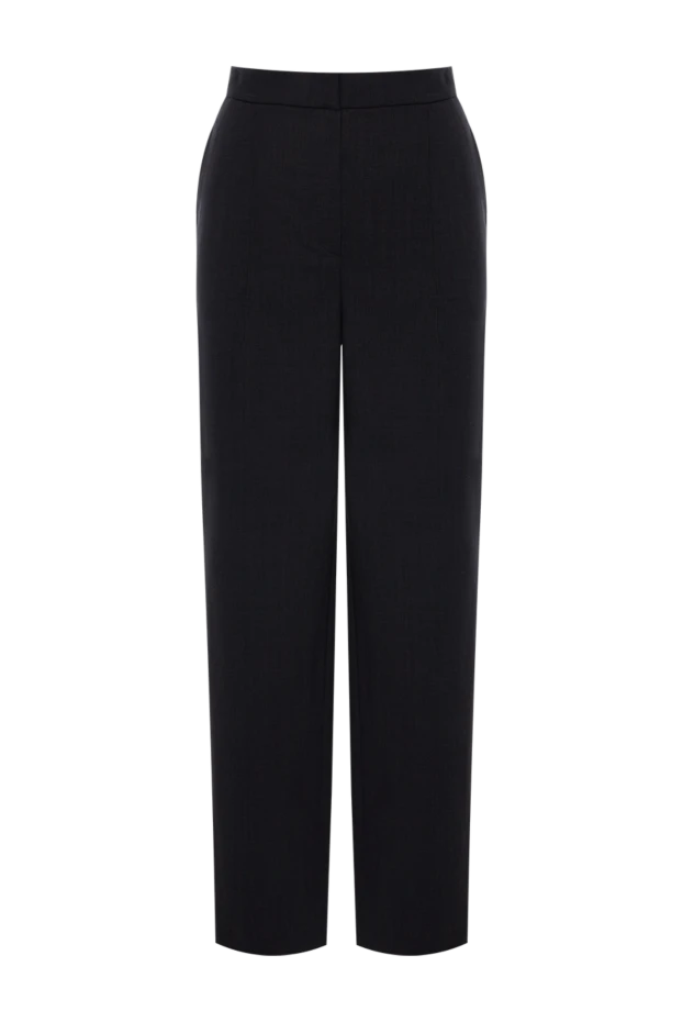 Brunello Cucinelli woman black wool and polyamide trousers for women купить с ценами и фото 138930 - photo 1