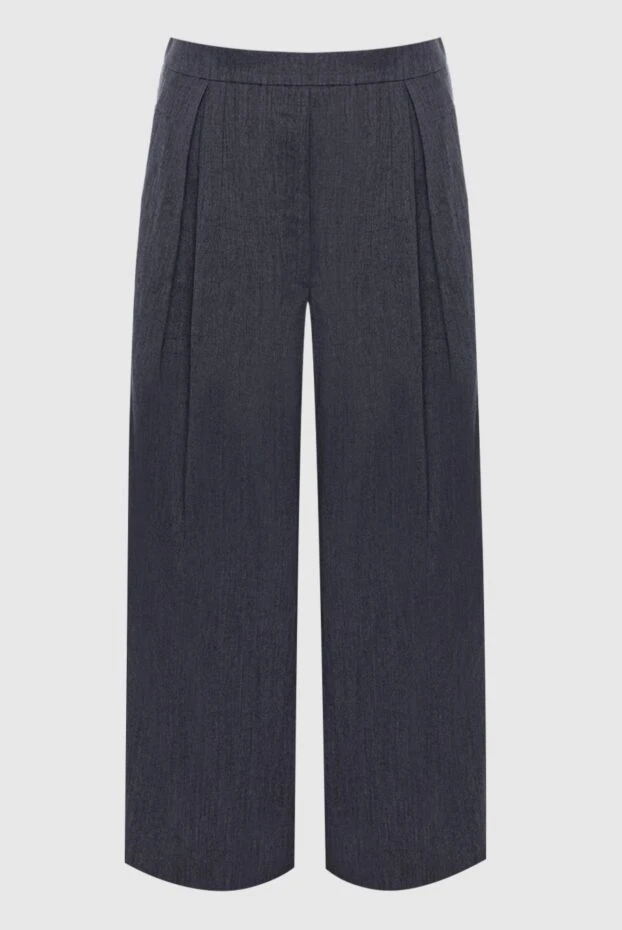 Brunello Cucinelli woman gray wool trousers for women купить с ценами и фото 139053 - photo 1