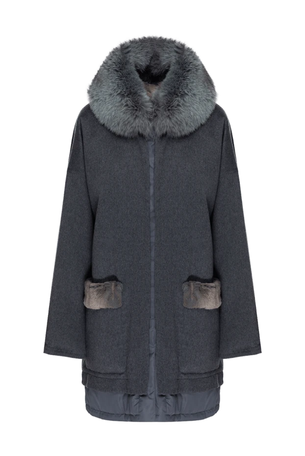 Bilancioni woman women's gray coat купить с ценами и фото 139138 - photo 1