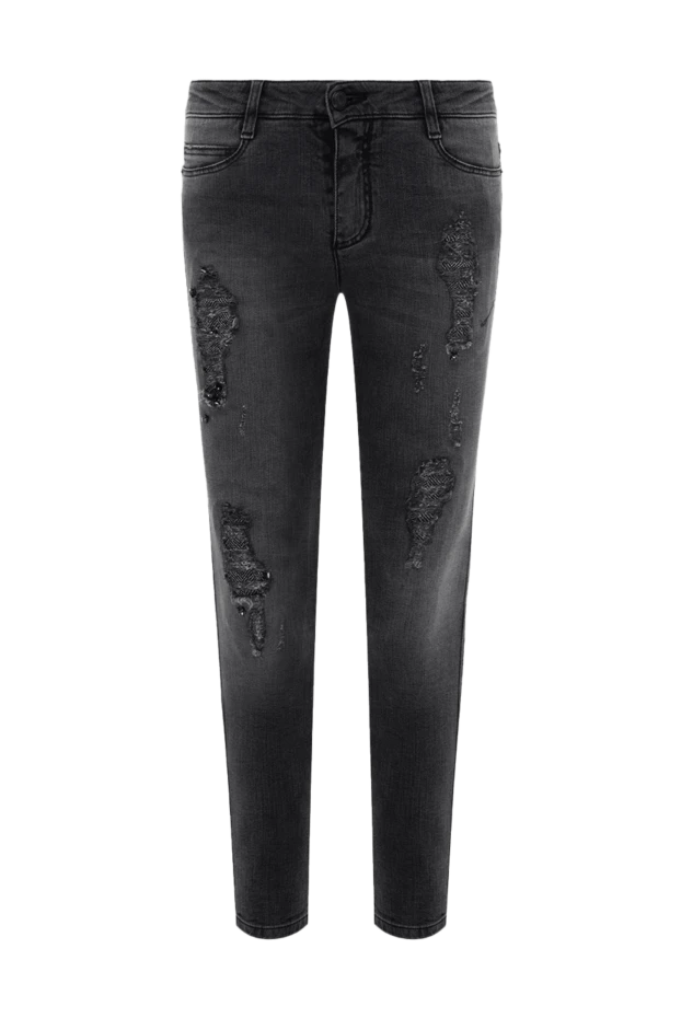 Ermanno Scervino woman gray cotton jeans for women купить с ценами и фото 139163 - photo 1