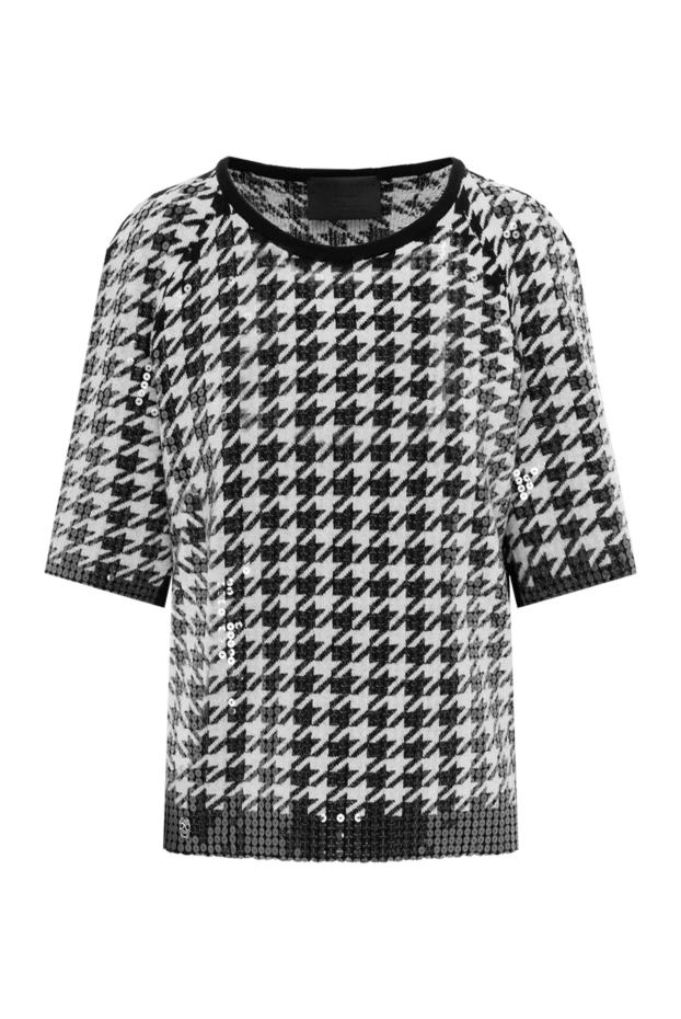 Women's wool blouse with Houndstooth pattern - photo 1