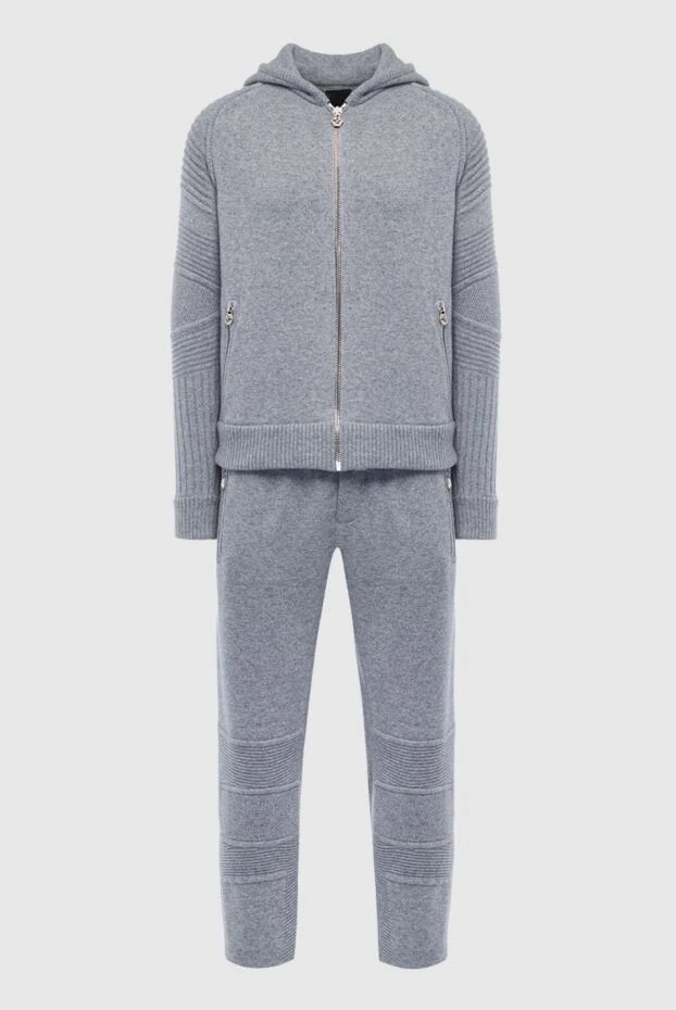 Philipp Plein man gray men's cashmere sports suit купить с ценами и фото 139212 - photo 1