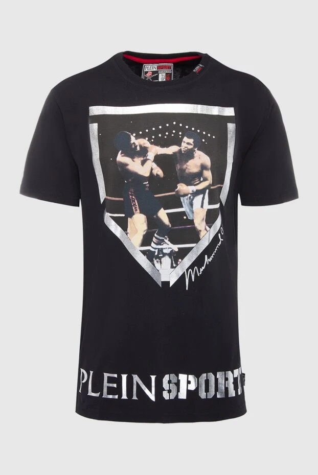 Philipp Plein man black cotton t-shirt for men купить с ценами и фото 139245 - photo 1