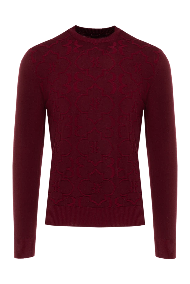 Billionaire man wool jumper burgundy for men купить с ценами и фото 139277 - photo 1