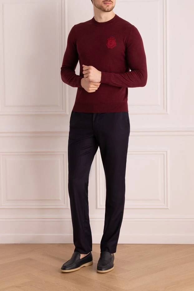 Billionaire man black wool jumper for men купить с ценами и фото 139282 - photo 2