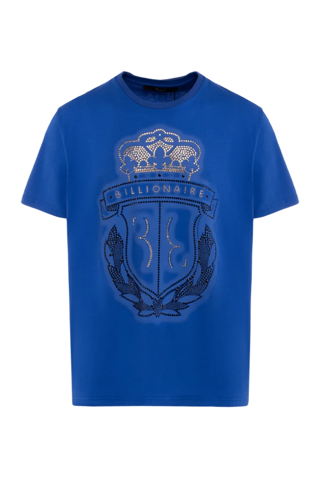 Billionaire man cotton t-shirt blue for men купить с ценами и фото 139316 - photo 1