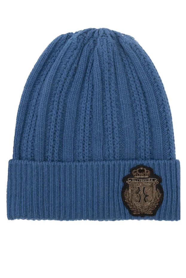 Billionaire man wool and cashmere hat blue for men купить с ценами и фото 139339 - photo 1