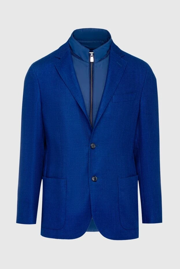 Corneliani man jacket blue for men купить с ценами и фото 139380 - photo 1