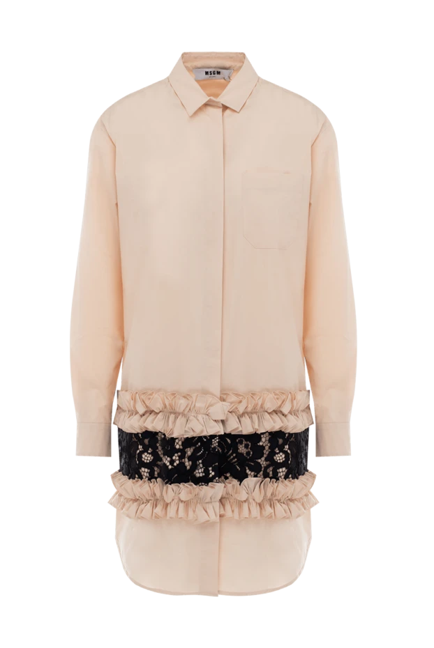 MSGM woman beige dress for women купить с ценами и фото 139545 - photo 1