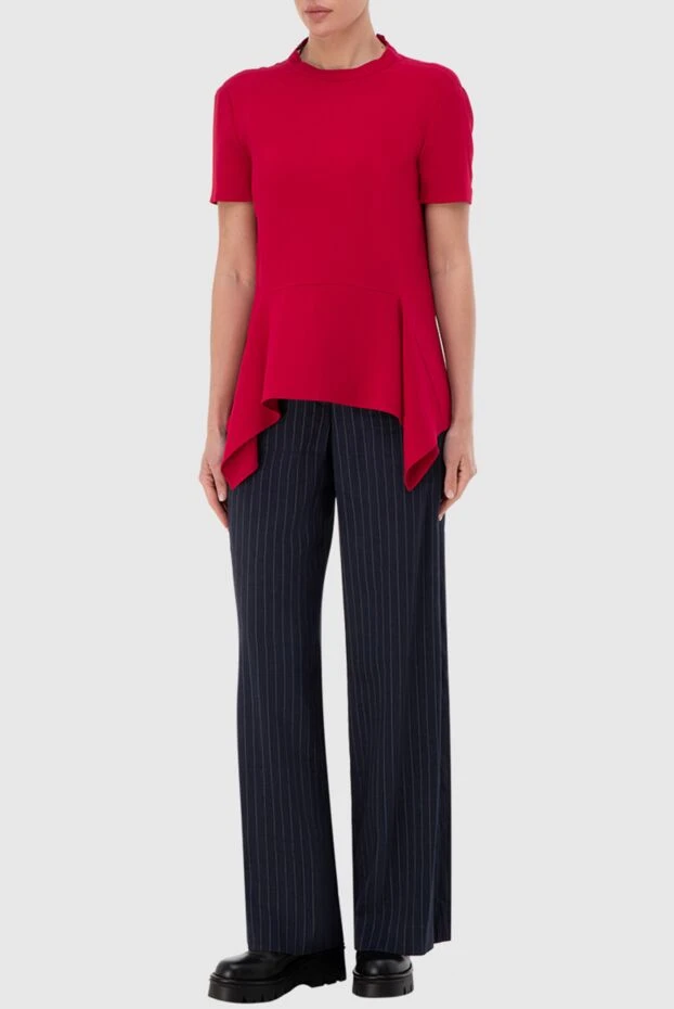 Stella McCartney woman red viscose and acetate blouse for women купить с ценами и фото 139590 - photo 2