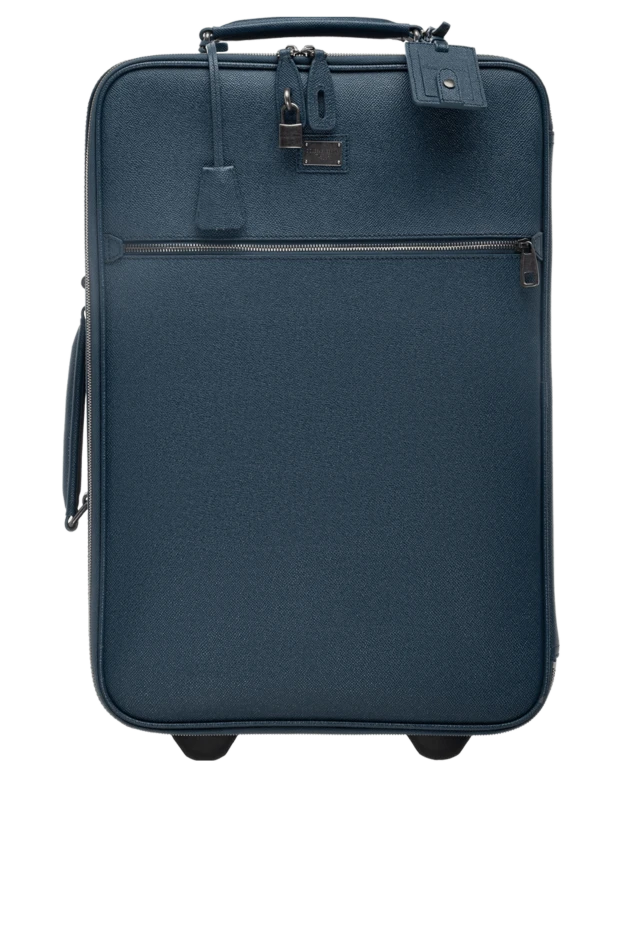 Dolce & Gabbana man blue leather suitcase for men купить с ценами и фото 139597 - photo 1