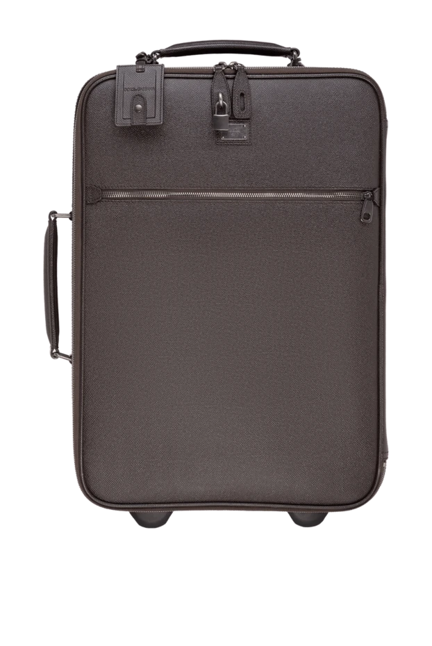 Dolce & Gabbana man brown leather suitcase for men купить с ценами и фото 139598 - photo 1